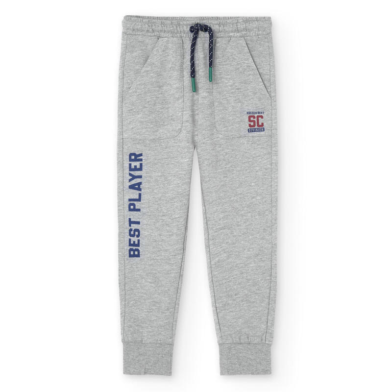 Pantalón felpa Gimnasia Niño Boboli Gris