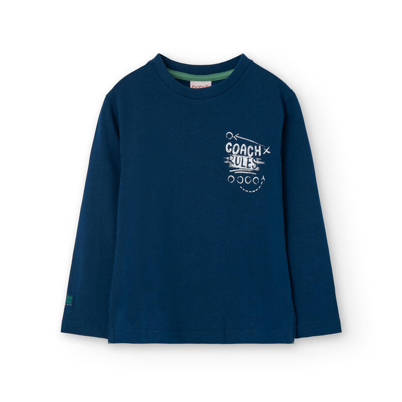 Camiseta Gimnasia Niño Boboli Azul