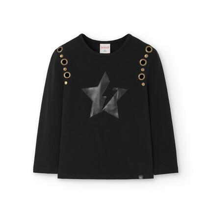 Camiseta Gimnasia Bebé Boboli Negro