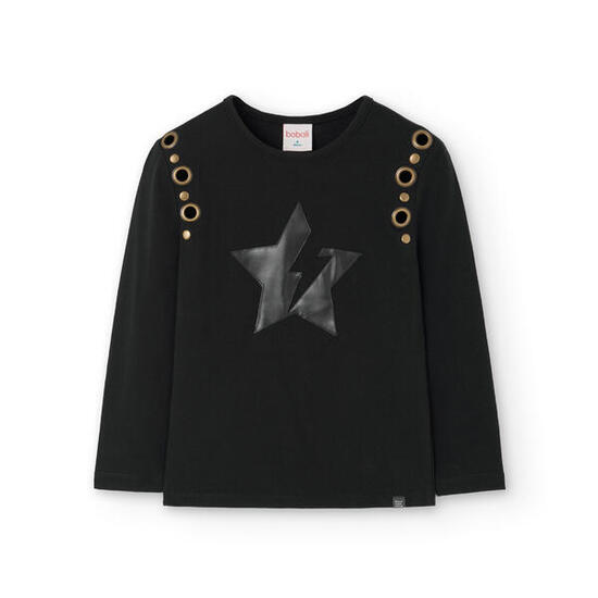 Camiseta Gimnasia Bebé Boboli Negro
