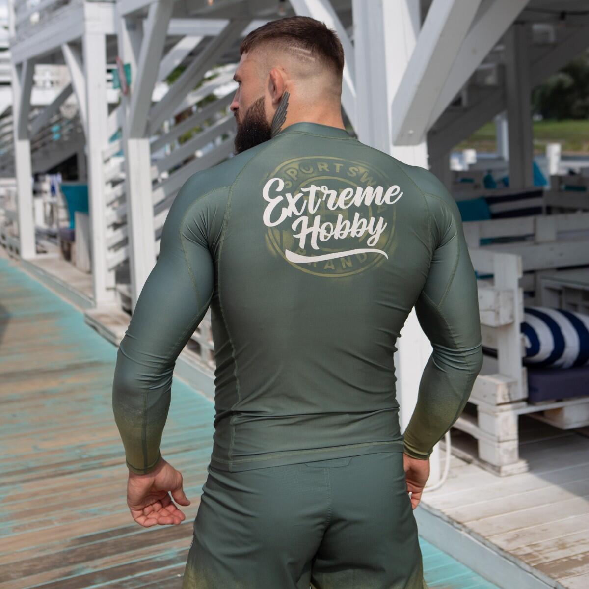 Rashguard à manches longues pour hommes MMA EXTREME HOBBY BADGE 4/6