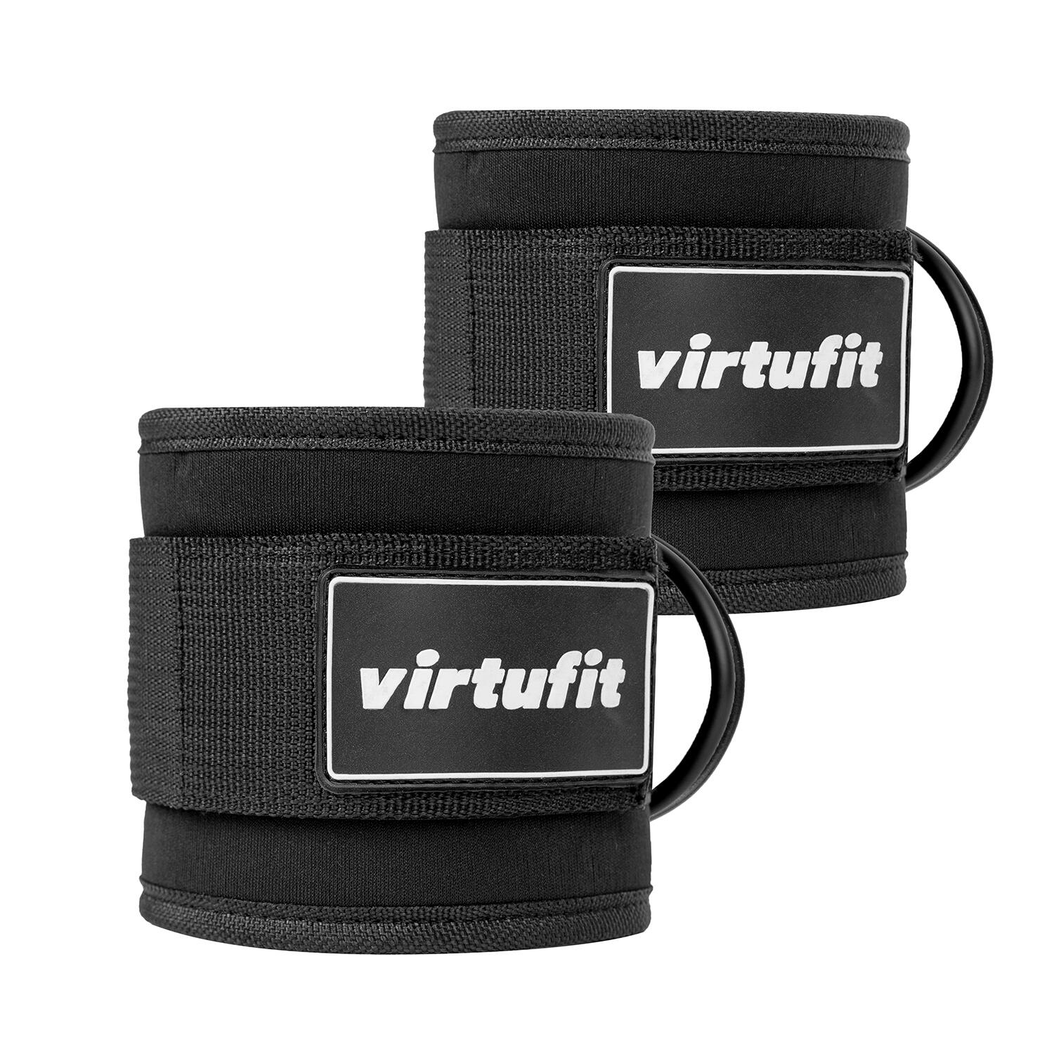 Virtufit - Ensemble De Sangles De Cheville En Nylon Pro - Appareil Multifonction - Noir - Taille Unique - Decathlon