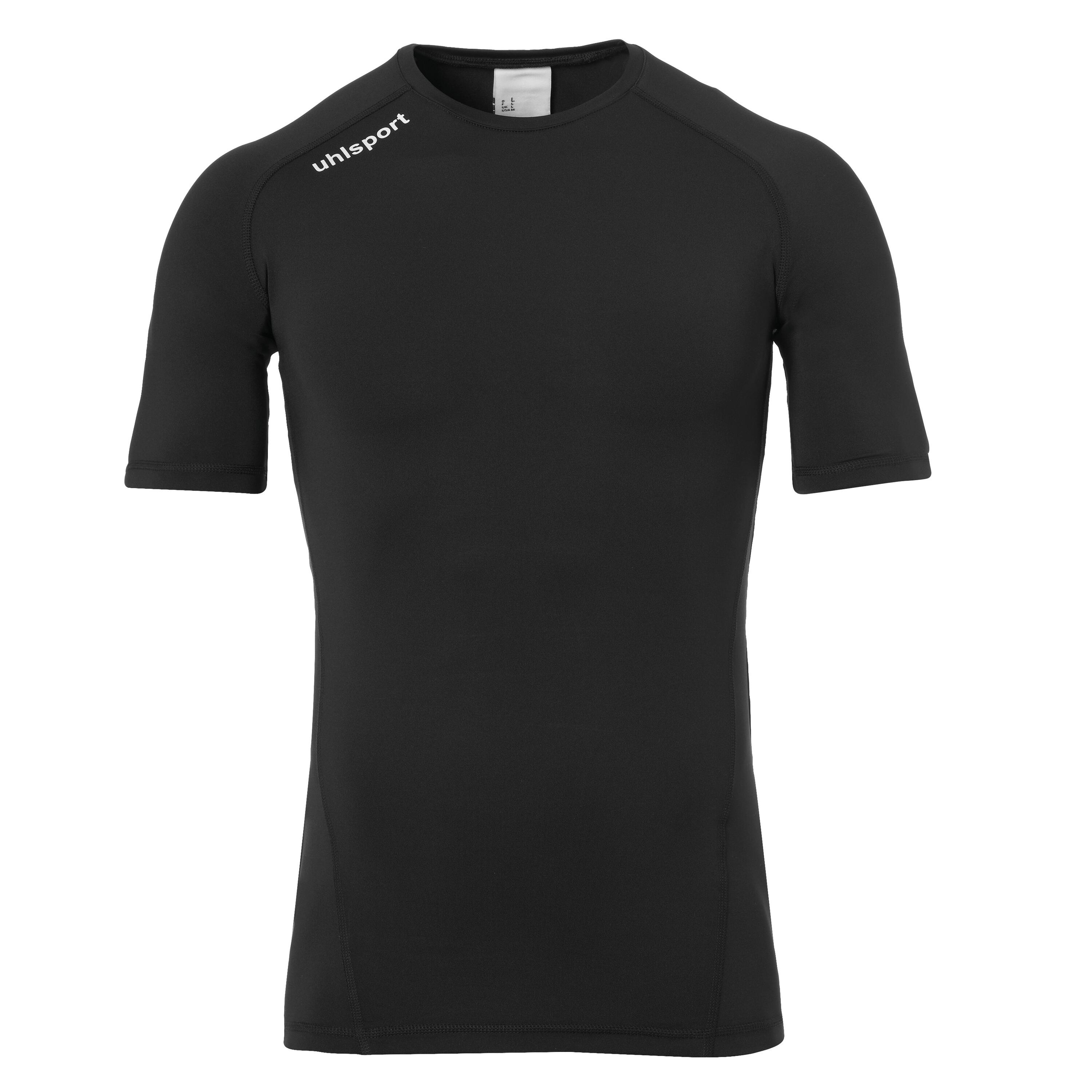 Uhlsport - T-shirt De Compression Uhlsport Pro Baselayer Round - Maillot Manches Courtes - Blanc|noir - 52 2xl - Decathlon