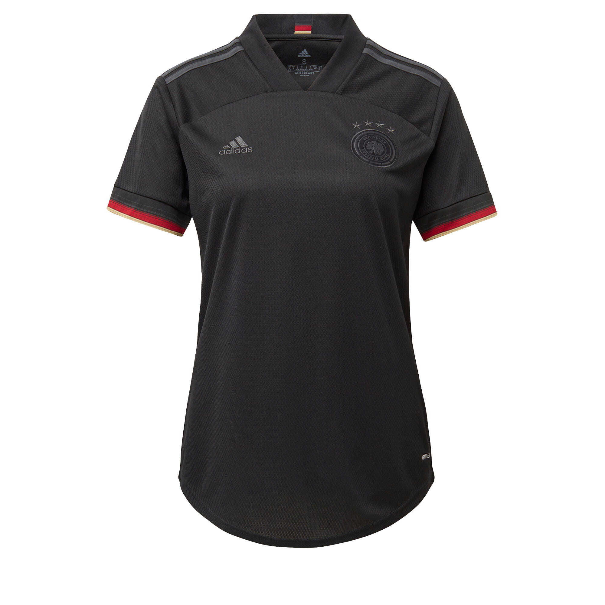Adidas - Maillot Extérieur Femme Allemagne 2020 - Maillot Manches Courtes - Noir - 36 Xs - Decathlon