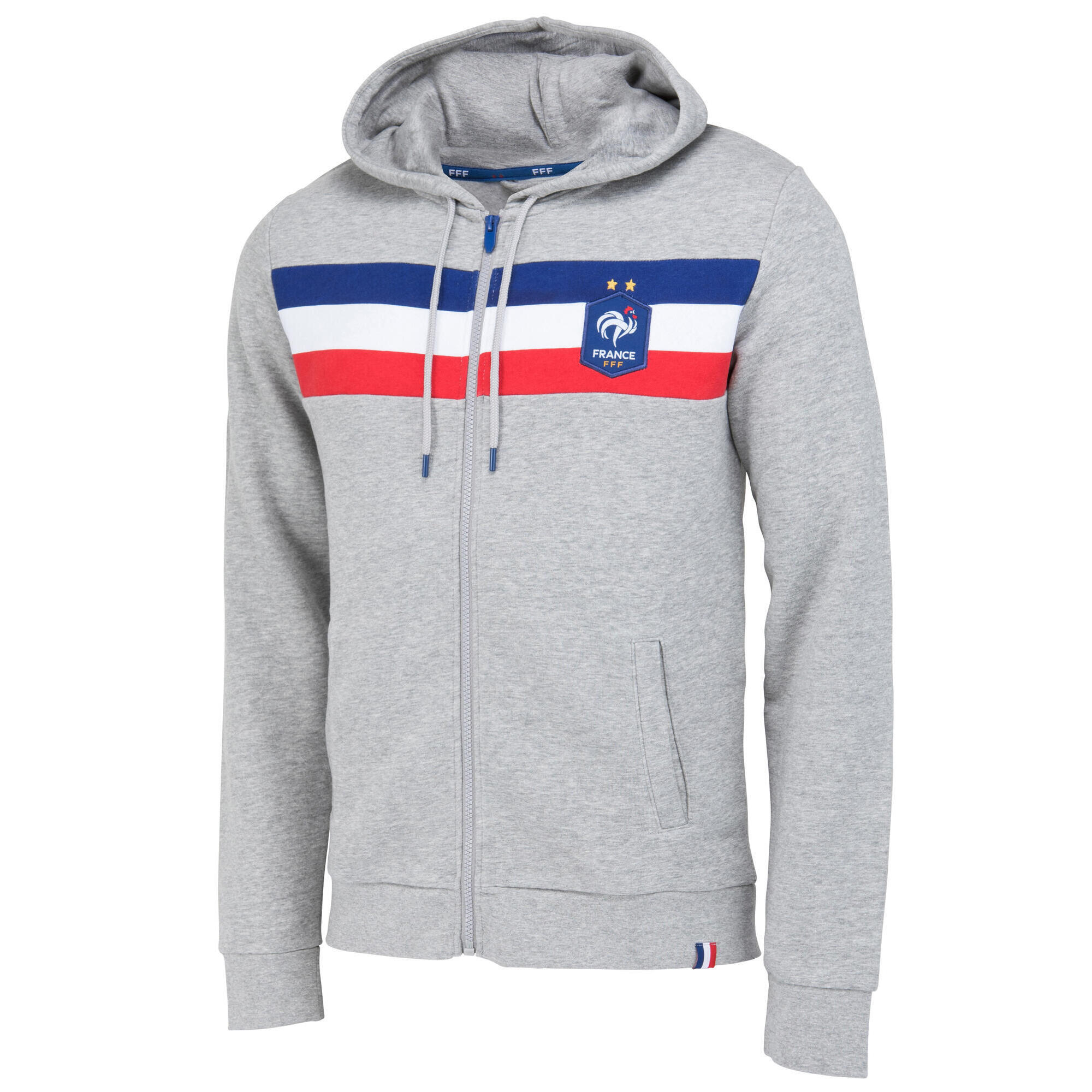 Fff - Sweat Fff - Collection Officielle Equipe De France Enfant - Sweat-shirt - Gris -  6 À 8 Ans - Decathlon