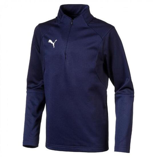 Puma Jr Liga Sweat Enfant Peacoat 1/4 Zip 116