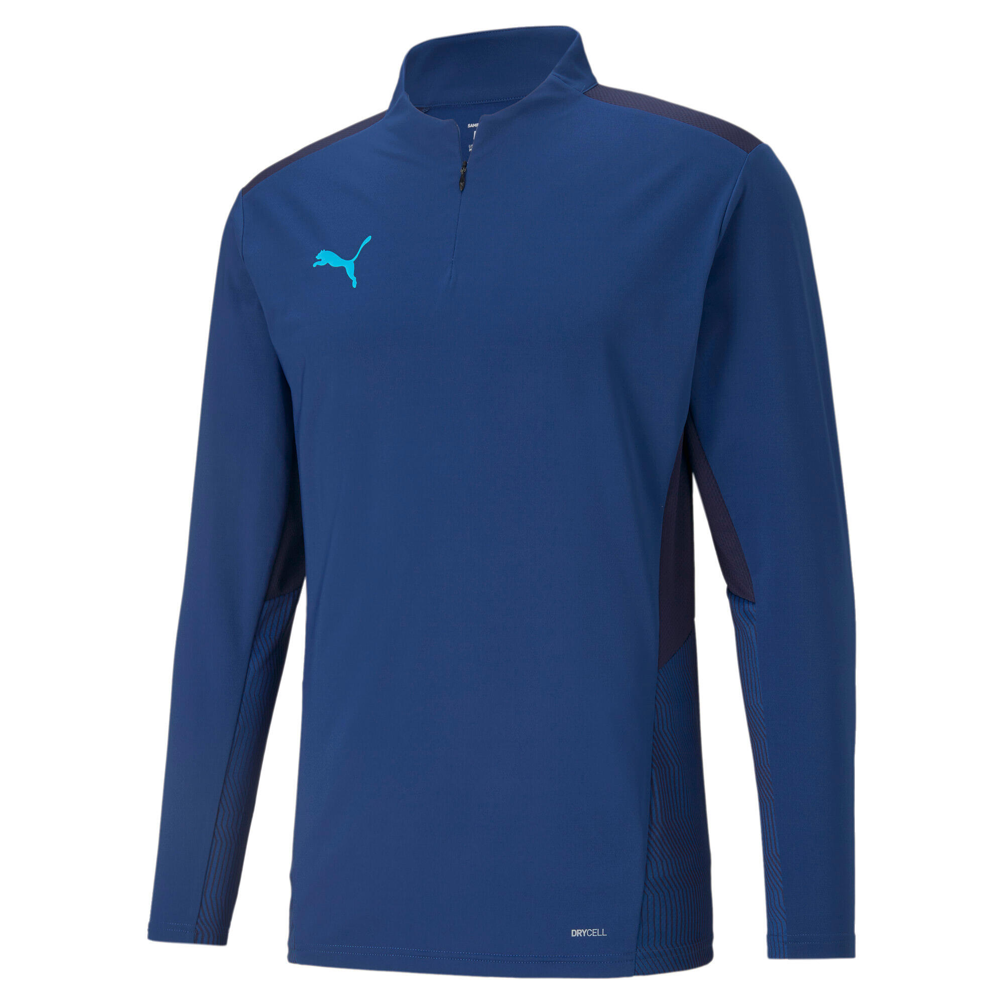 Puma - Training Top 1/4 Zip Puma Team Cup - Sweat-shirt - Bleu - 40 M - Decathlon