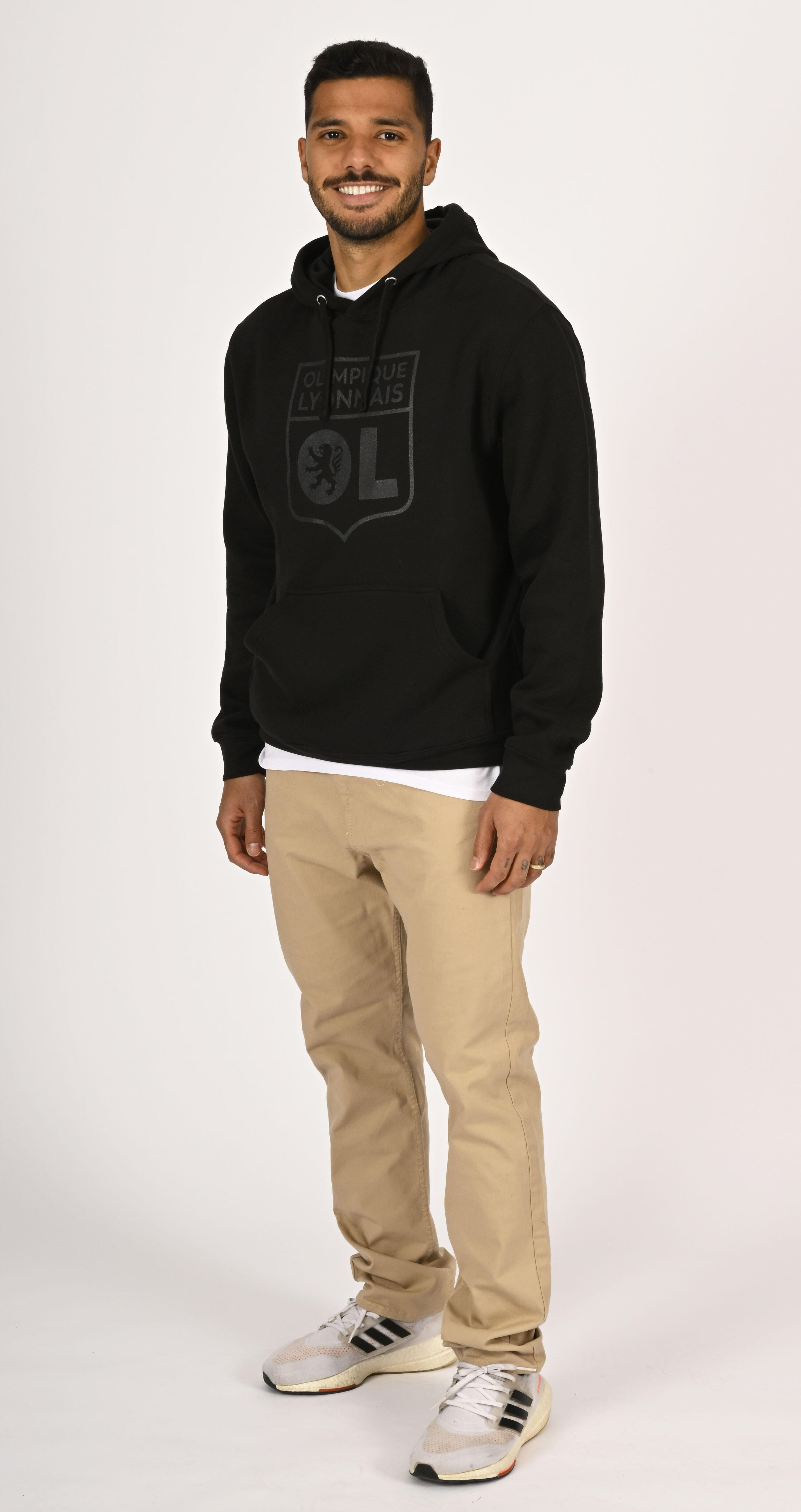 Sweat à capuche Basic Ton sur Ton Noir Mixte 5/5