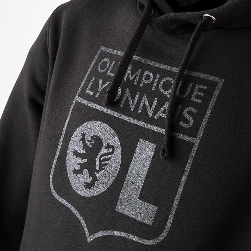 Sweat à capuche Basic Ton sur Ton Noir Mixte 4/5