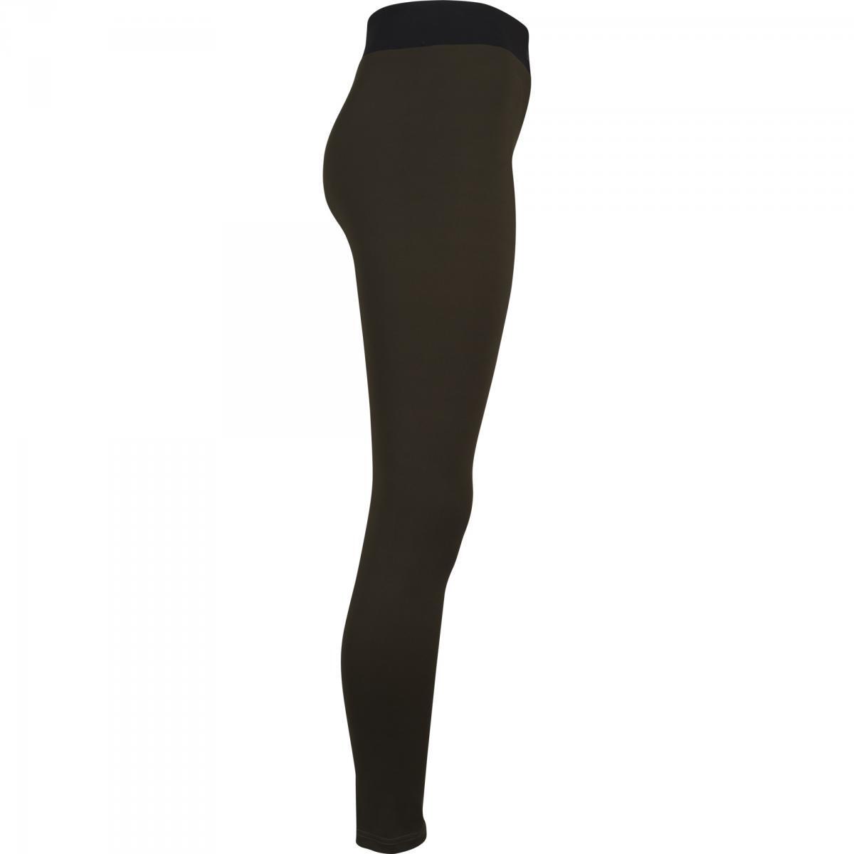 LEGGING TAILLE HAUTE NOIR ET KAKI | MUSCULATION ET FITNESS 5/5