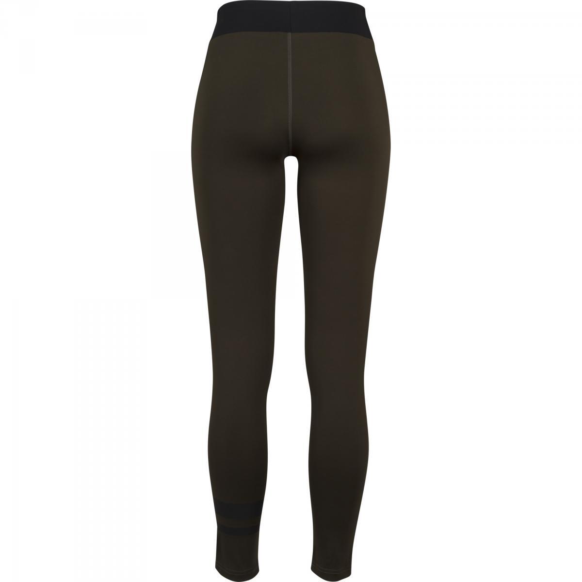 LEGGING TAILLE HAUTE NOIR ET KAKI | MUSCULATION ET FITNESS 3/5