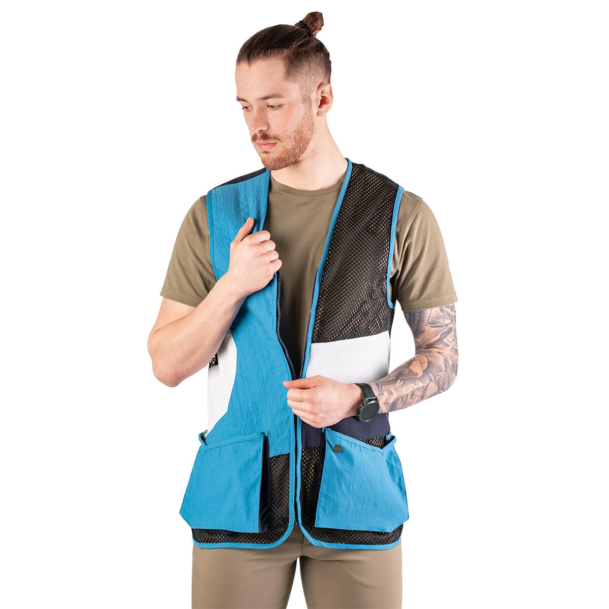 Tagart - Gilet De Tir Pour Homme Tagart Falcon Bleu En Tissu Élastique - Gilet Sans Manche - Bleu - 48 Xl - Decathlon