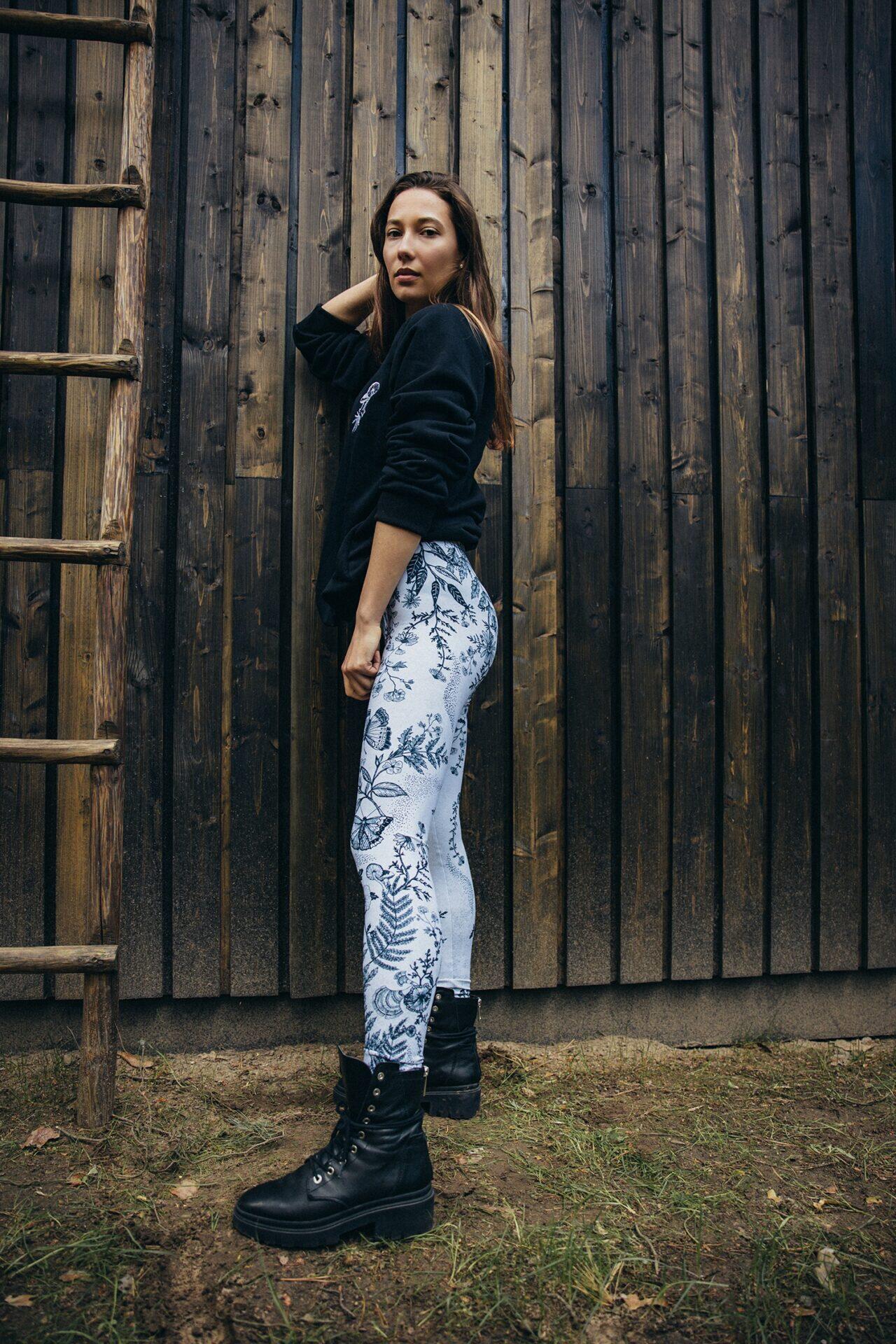 Legginsy sportowe damskie DEEP TRIP Botanic 5/6