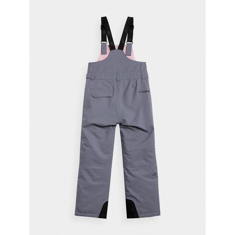 Pantaloni Schi pentru fete 4F JSPDN002, membrana 10000, Denim, 158