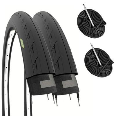 2 copertoncini 700x25C (25-622) + camere. pneumatici bici corsa 700 x 25C BDC EV