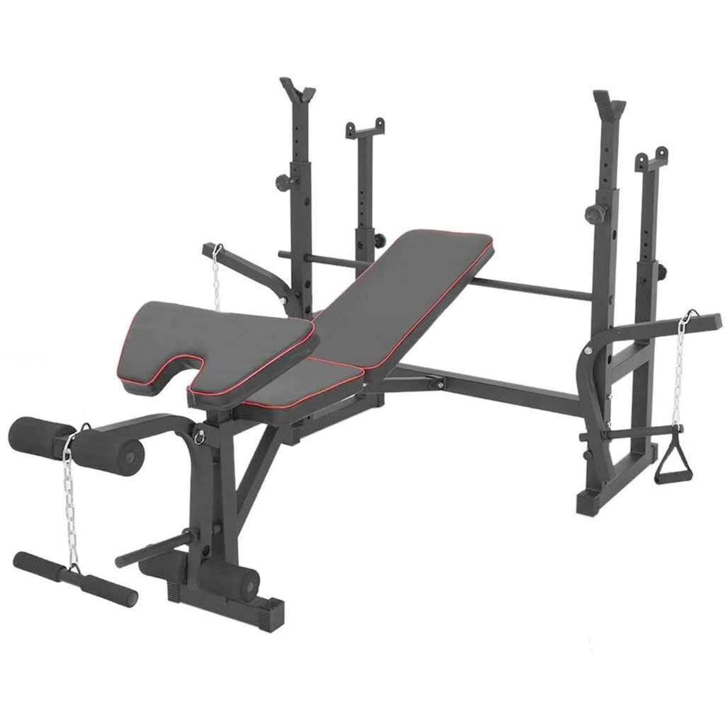 FFITNESS Panca Multifunzione con Barbell Squat Rack FF