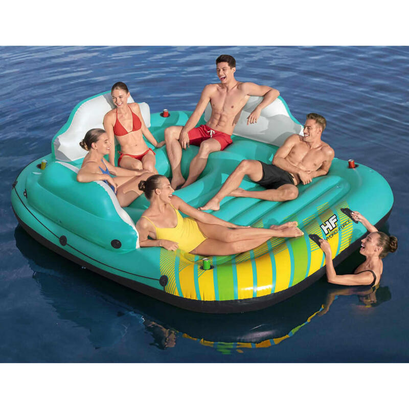 Bestway Hydro-Force Sunny Lounge eiland 291 x 265 x 83 cm