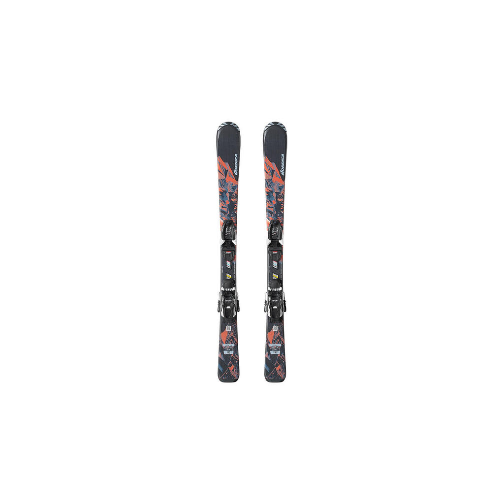 Nordica Team Am Fdt (100-140) Ski Pack + Jr 4.5 Fdt Black Boy's Bindings