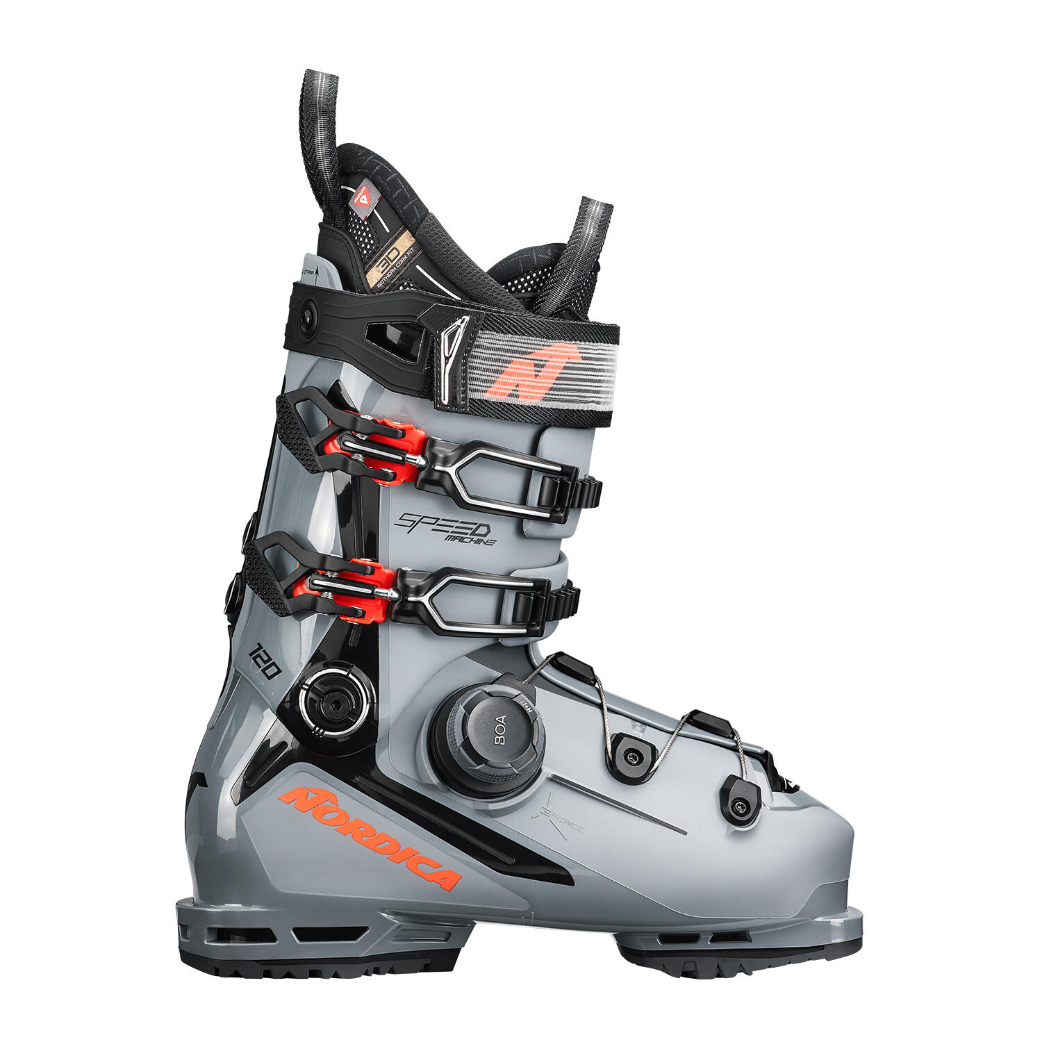 Nordica - Chaussures De Ski Speedmachine 3 Boa 120 Gw Homme - Chaussures De Ski - Gris - 28,5 Cm - Decathlon