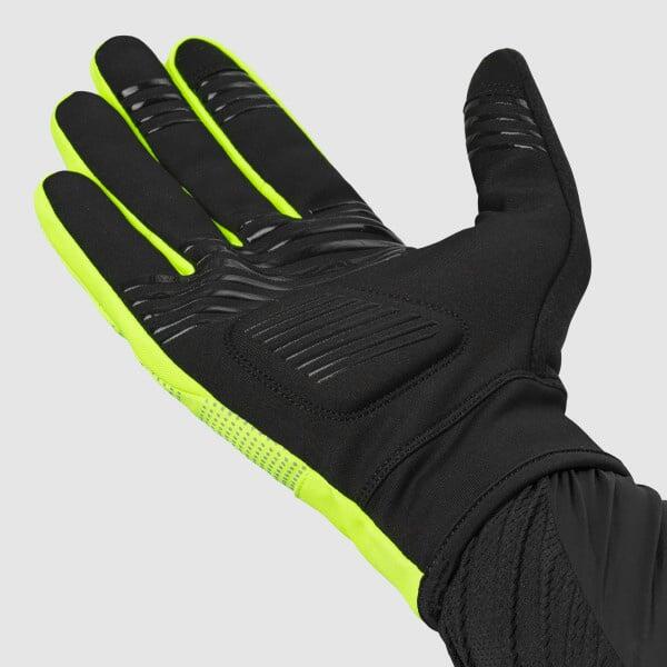 Cyklistické rukavice Ride 2 Windproof Spring-Autumn Gloves Yellow Hi-Vis