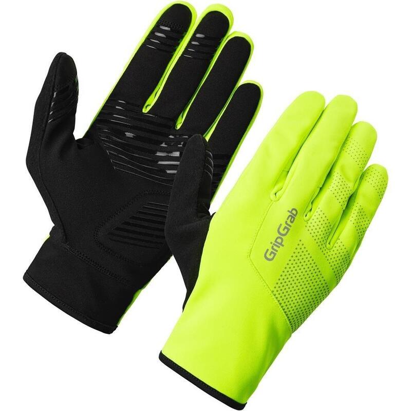 Fietshandschoenen Windproof Lente-Herfst Maat M - RIDE 2 Hi-Vis