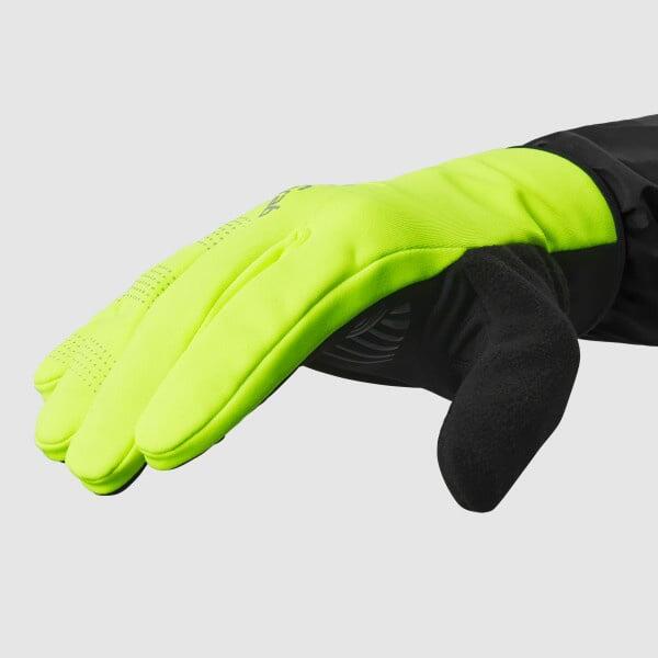 Fietshandschoenen Windproof Lente-Herfst Maat XL - RIDE 2 Hi-Vis