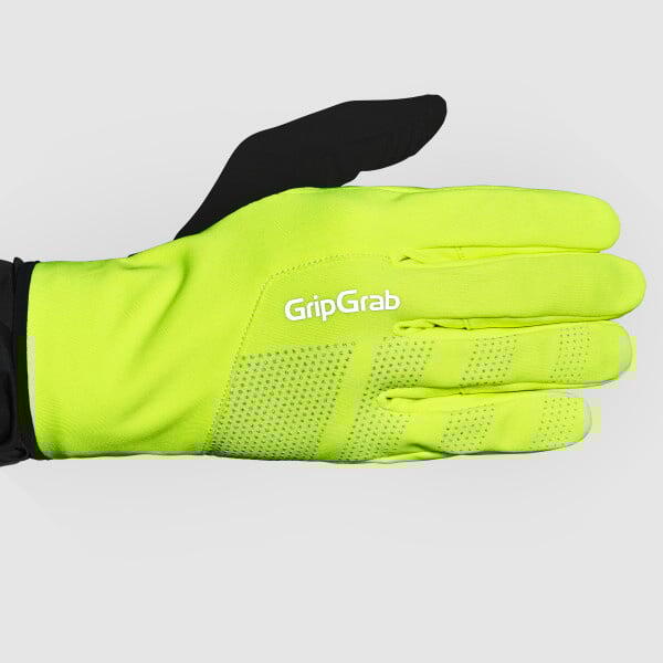 Cyklistické rukavice Ride 2 Windproof Spring-Autumn Gloves Yellow Hi-Vis