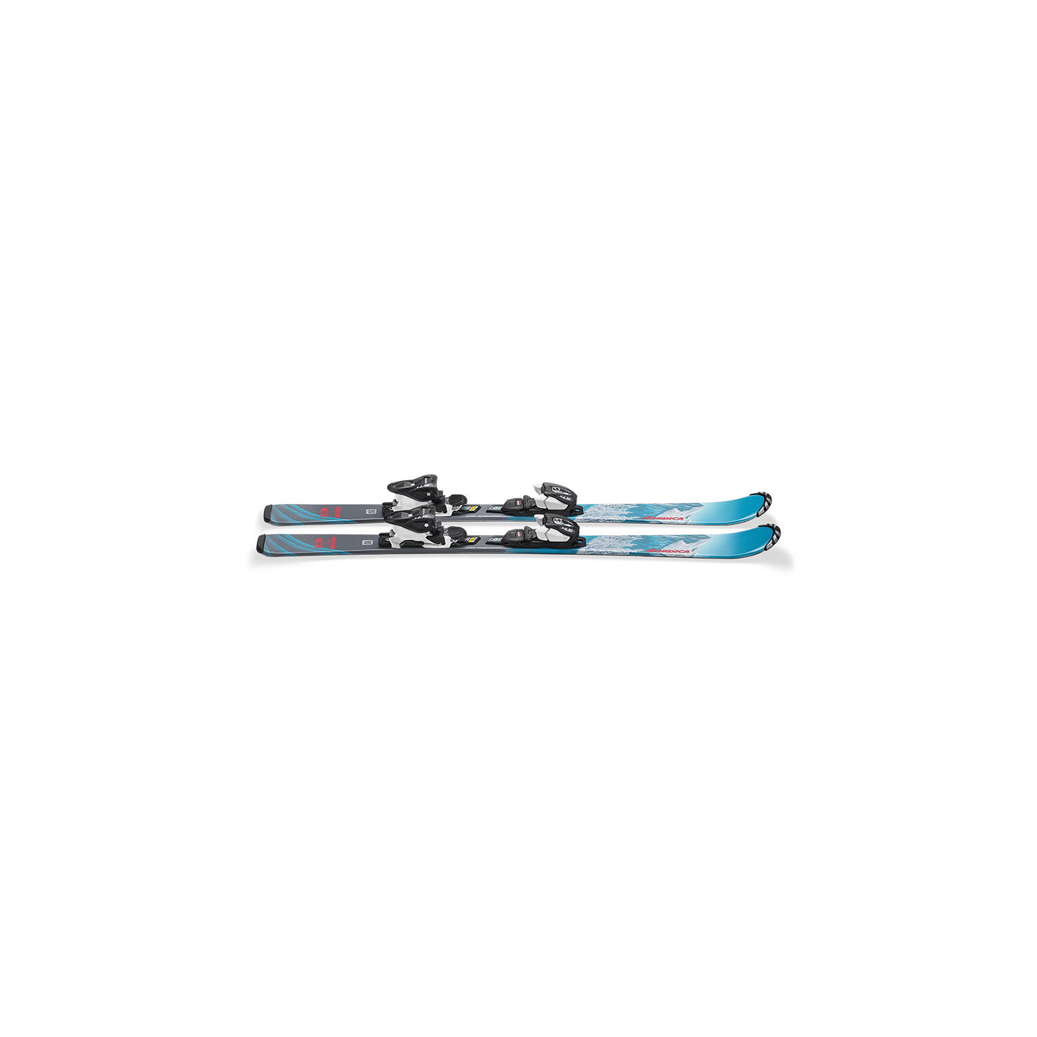 Nordica Team G Skipaket (100-140) + Jr 4.5 Bindungen, Blau, Jungen 3/3