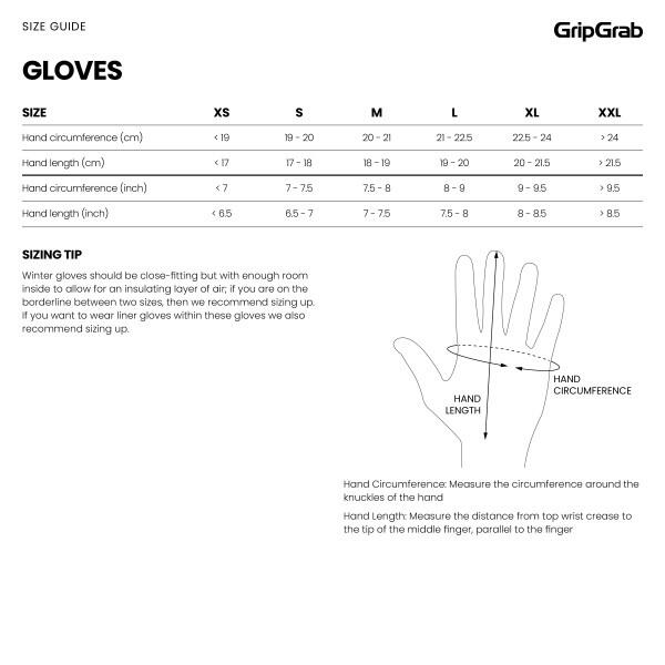 Gants hiver GribGrab Ride II Coupe Vent Mi-Saison Gloves Noir 7/7