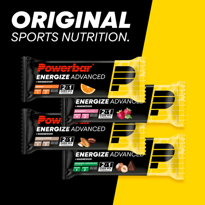 Energize Advanced 55g Powerbar (Packung mit 15 Stück)