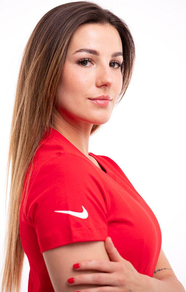Maglietta Donna Nike Park 20 Rosso 3/4