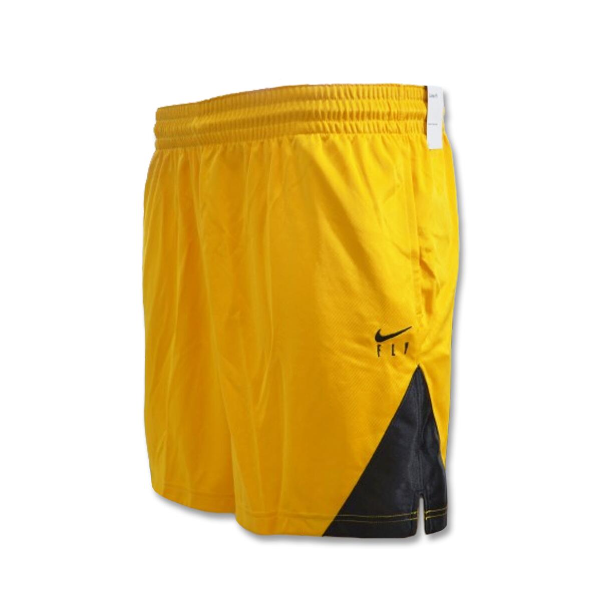 Damskie spodenki koszykarskie Nike Dr-Fit Fly Short Isofly Yellow 2/4