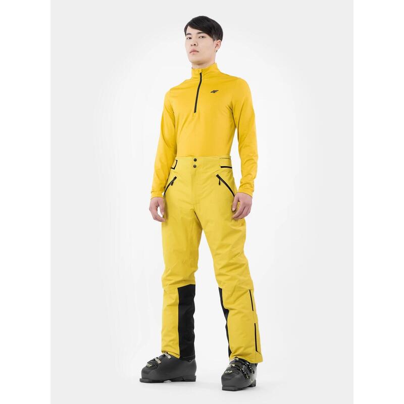 PANTALONI DE SCHI 4FPRO MEMBRANA DERMIZAX® 20 000 PENTRU BĂRBAȚI, Galben, L