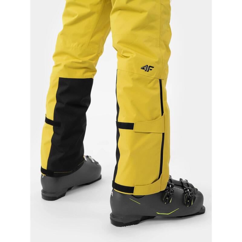 PANTALONI DE SCHI 4FPRO MEMBRANA DERMIZAX® 20 000 PENTRU BĂRBAȚI, Galben, L