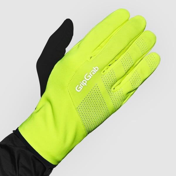 Cyklistické rukavice Ride 2 Windproof Spring-Autumn Gloves Yellow Hi-Vis