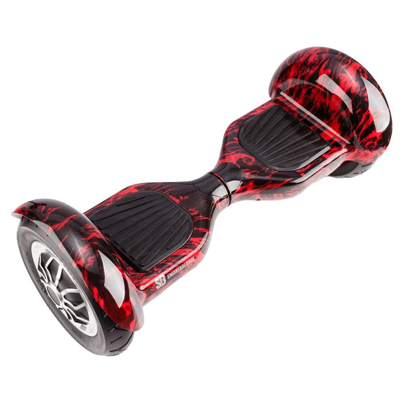 Pachet Hoverboard 10" cu Scaun Suspensii Negru, Off-Road Flame, 2Ah