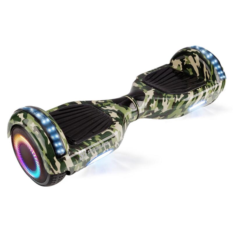 Pachet Hoverboard 6.5" cu Scaun Burete Negru, Regular Camouflage PRO, 4Ah