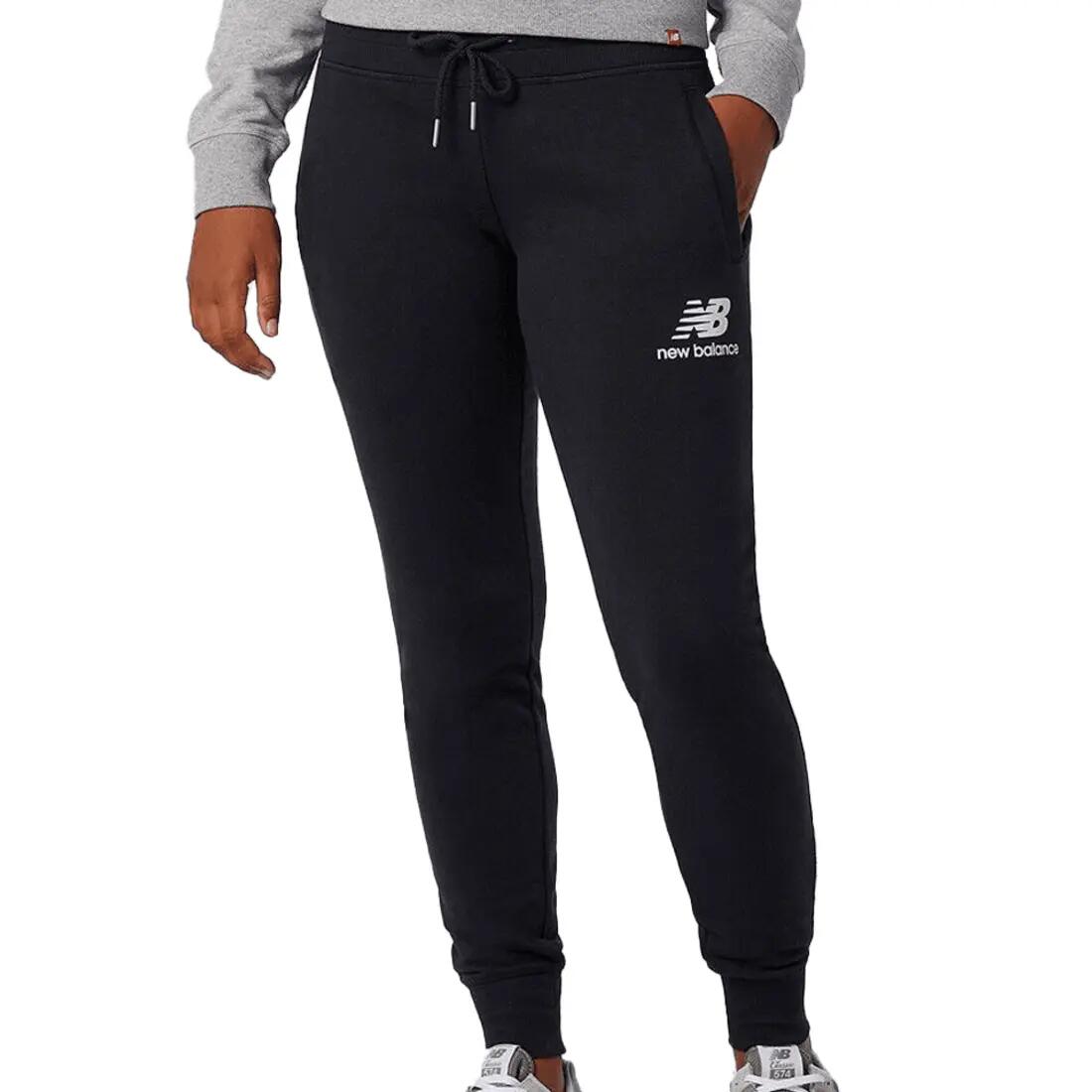 Pantalones para Mujer New balance Essentials stacked Negro 1/3