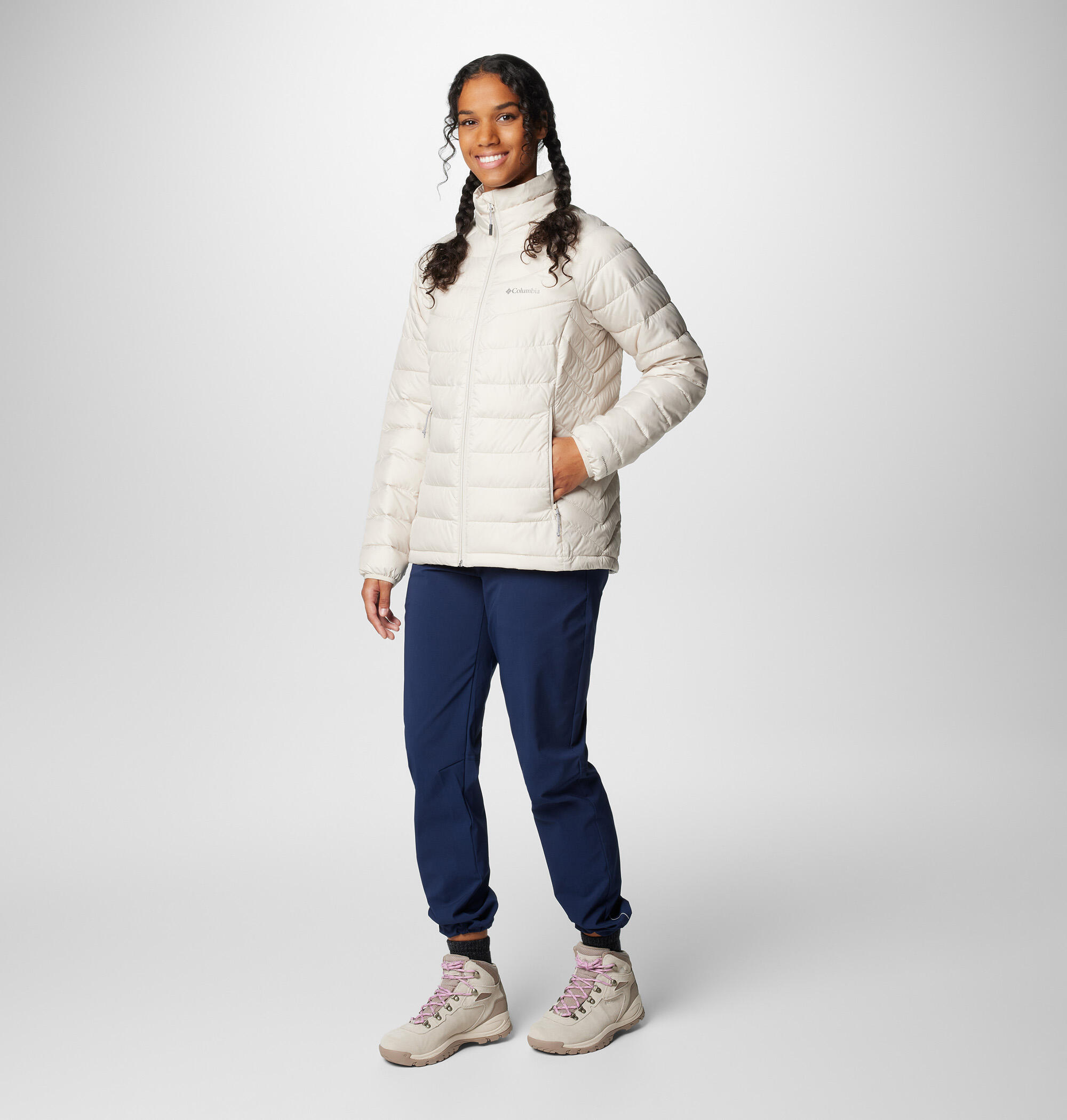 Veste Femmes Columbia Powder Lite II beige 2/7