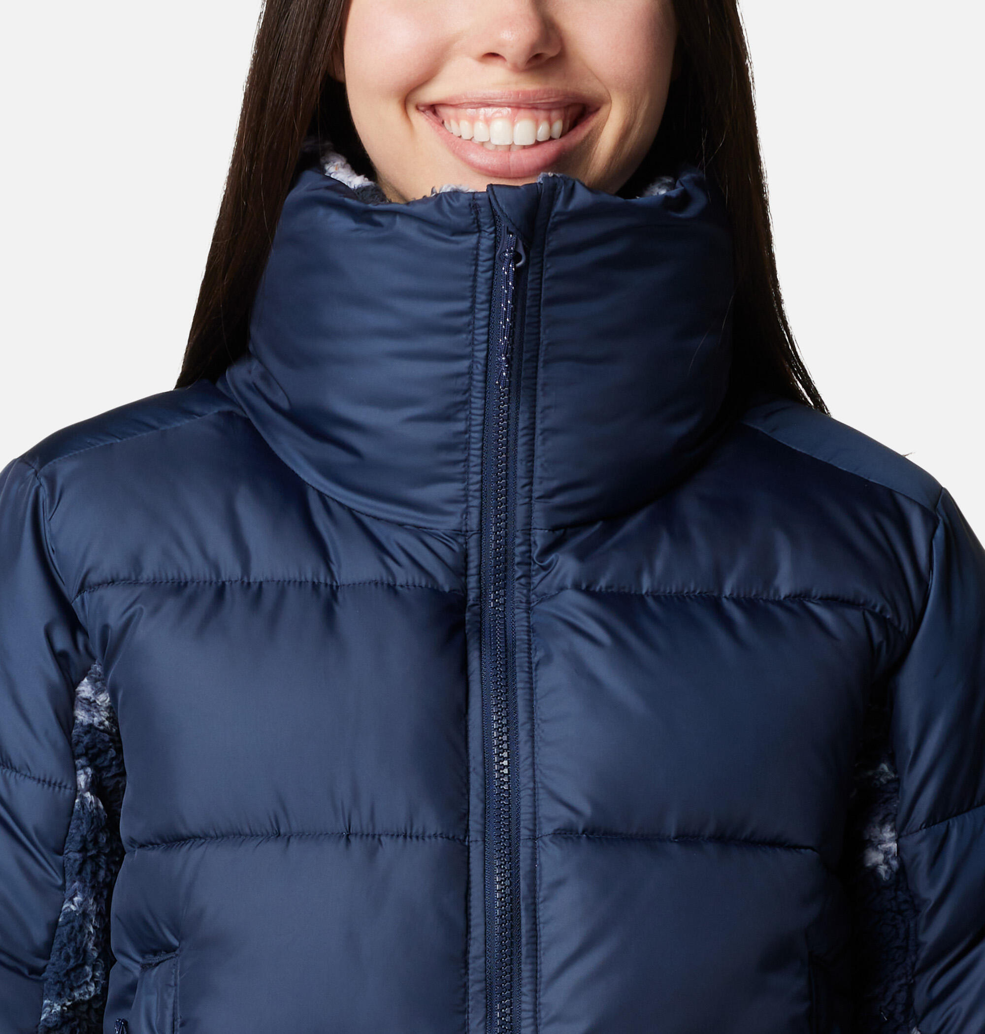 Columbia Puffy Jacke Leadbetter Point II Print Sherpa Hybrid 5/7
