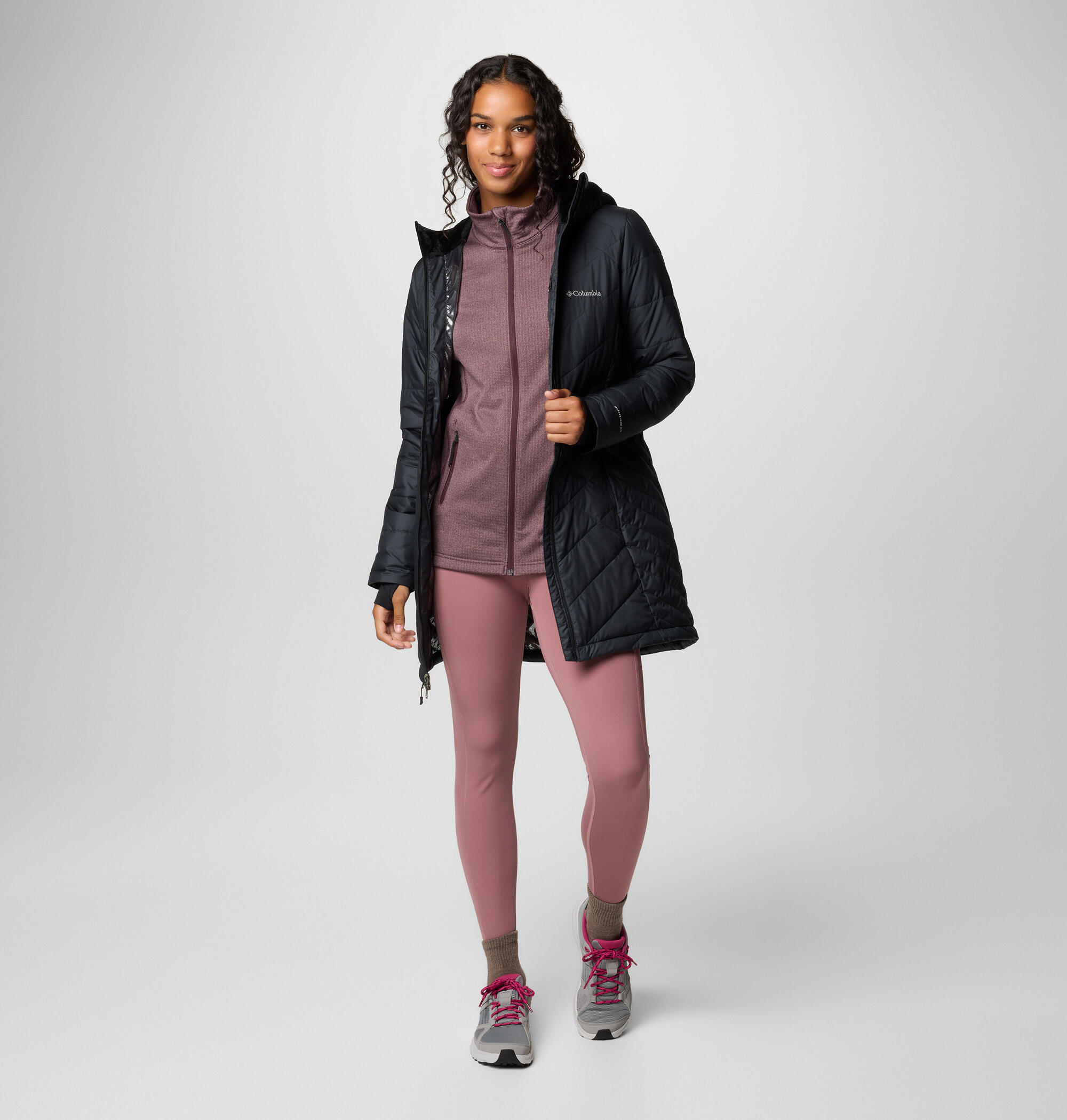 Veste Femmes Columbia Longue Isolée À Heavenly noir 3/7