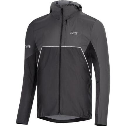 Veste Imperméable Gore Wear R7 Partial Gore-Tex INFINIUM Hooded Noir Gris Homme
