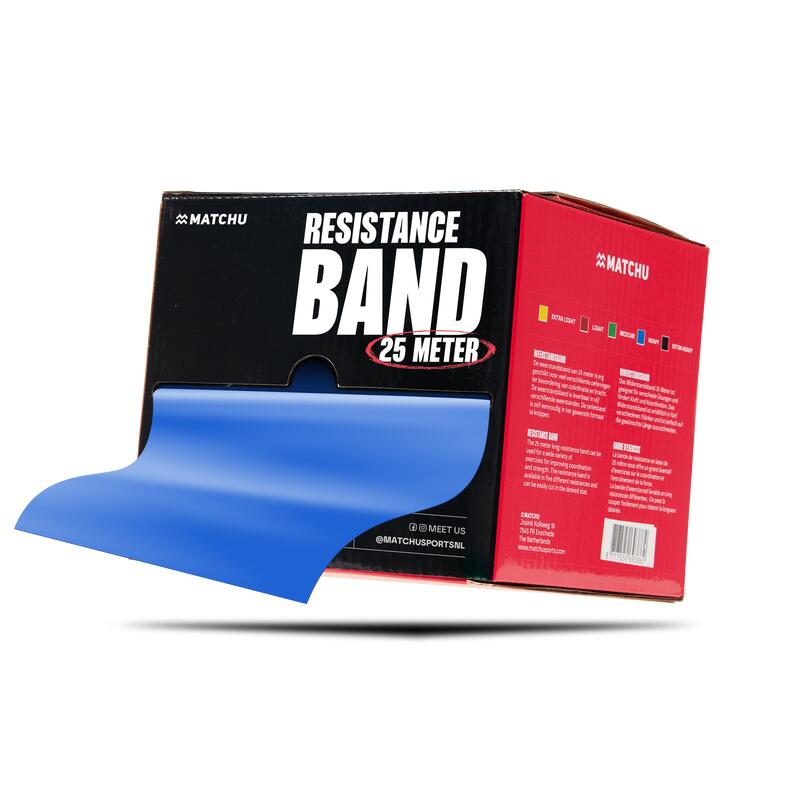 Bande di resistenza - 25M - Pesante - Blu