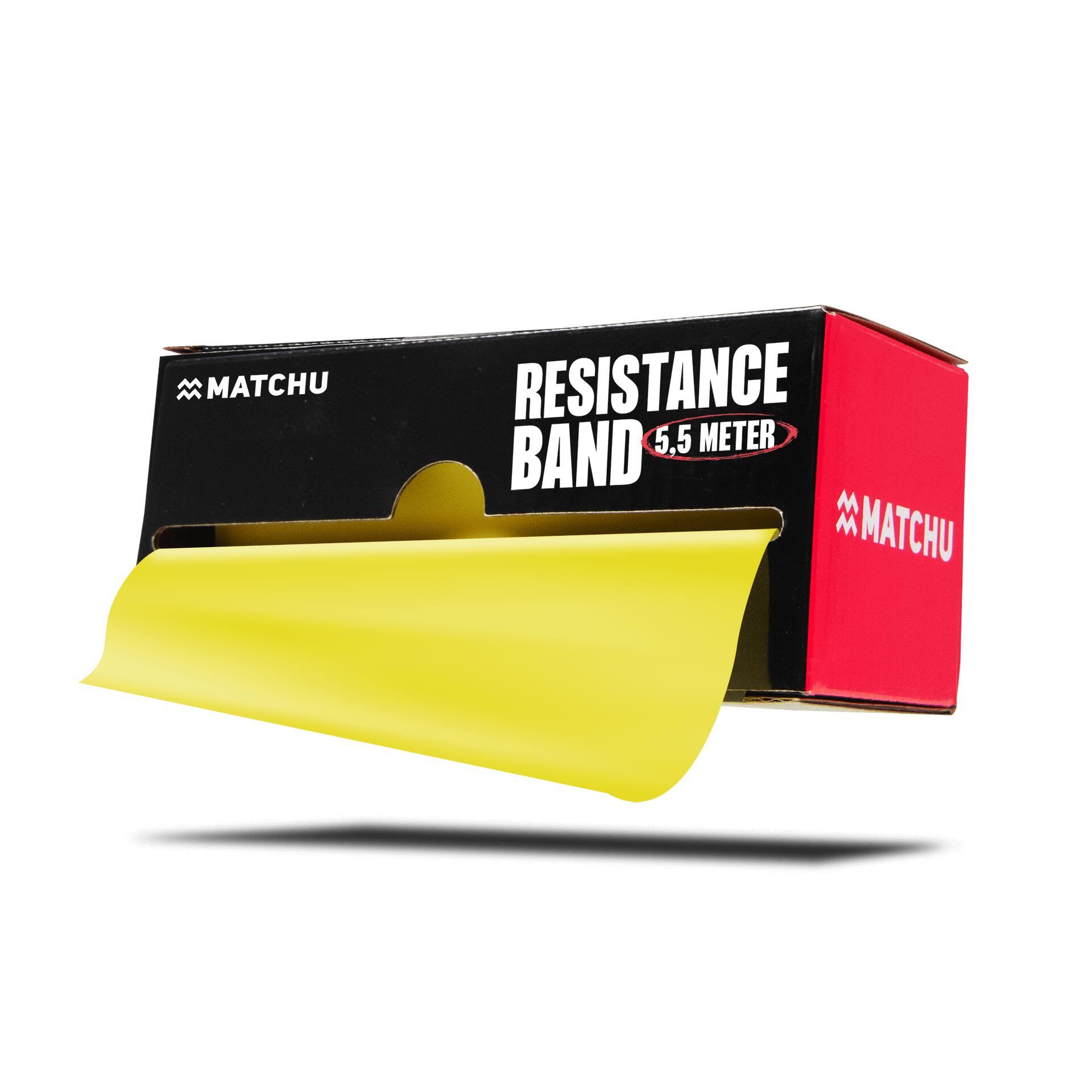 Matchu Sports - Bande De Résistance De 5,5 Mètres - Jaune - Bande Élastique - Jaune - 3 Kg - Decathlon