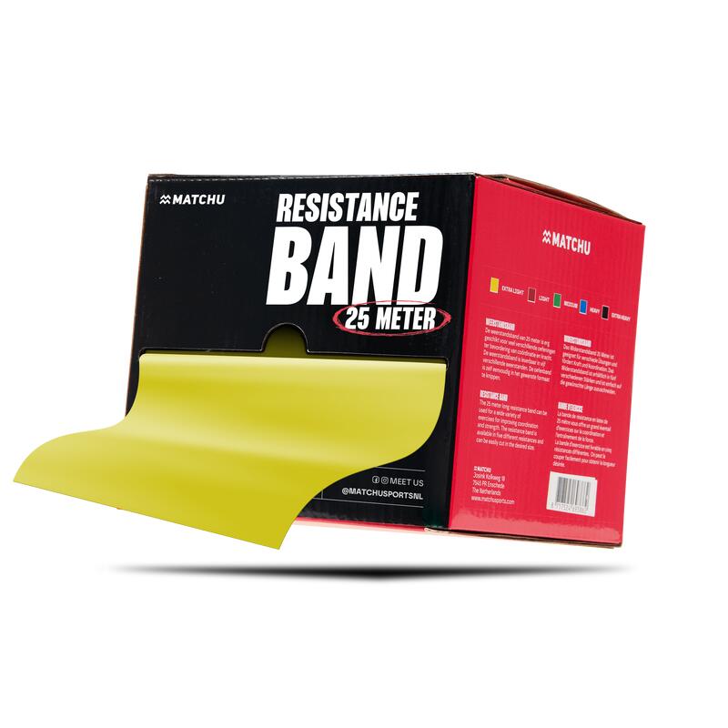 Bande di resistenza - 25M - Extra luce - Giallo