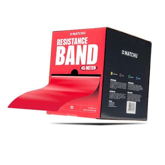 Weerstandsband 45 meter - rood