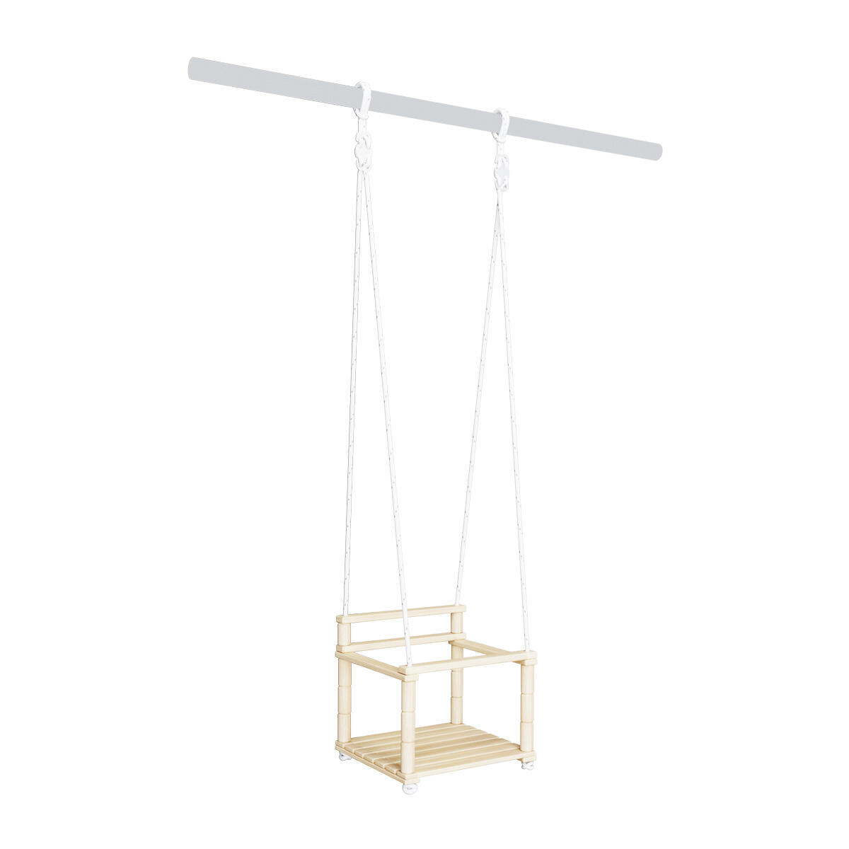JEFLEX Altalena per bambini Seggiolino per altalena per bambini Kids Eco in legno