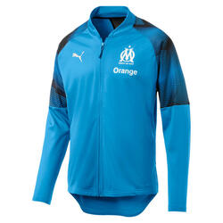 OM Veste de foot bleue homme Puma poly