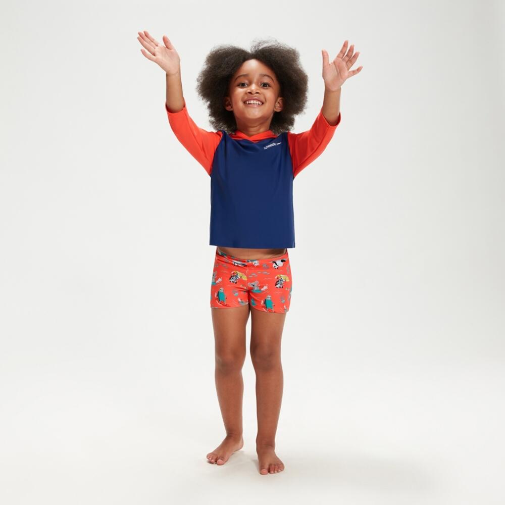Learn To Swim Essential Unisex Hooded Rash Top 1/6