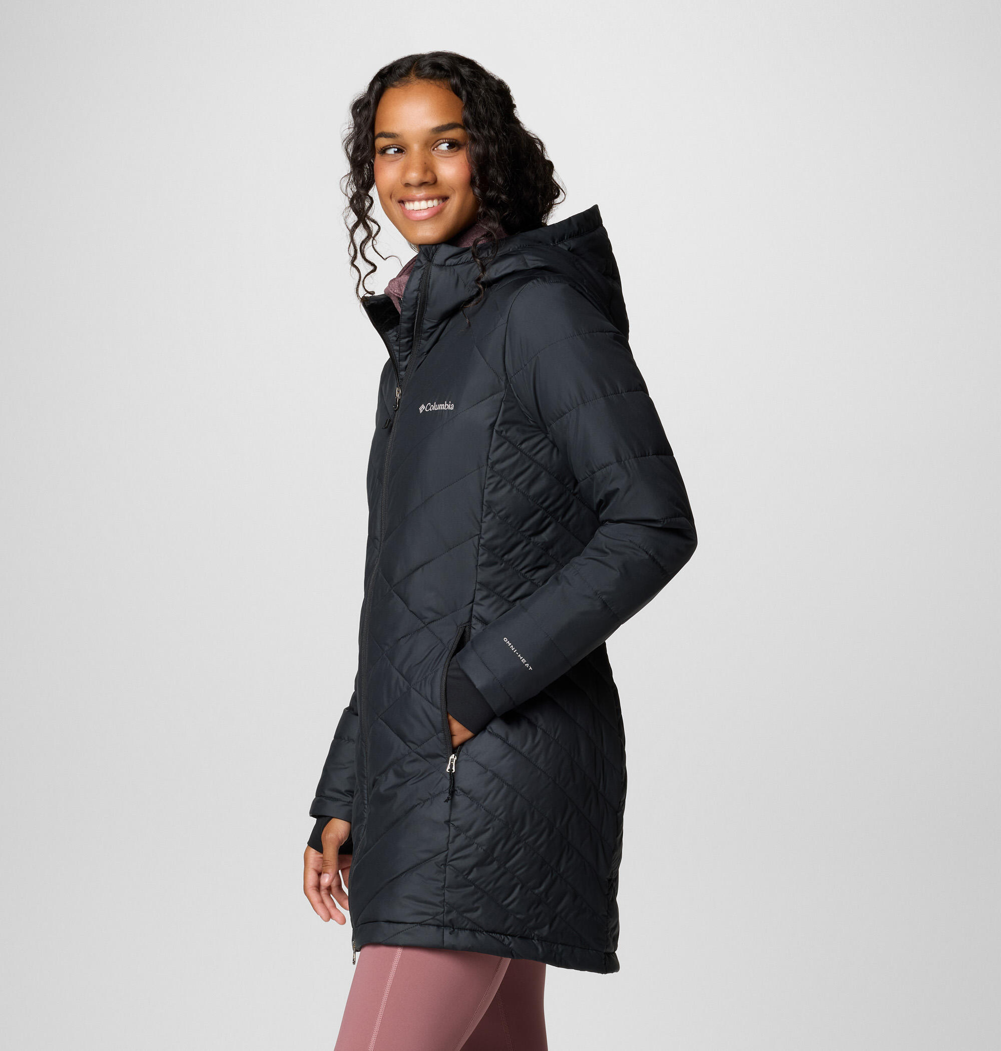 Veste Femmes Columbia Longue Isolée À Heavenly noir 4/7